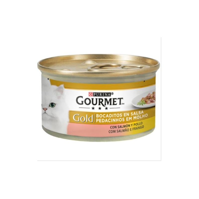 Bocaditos salmón y pollo para gatos