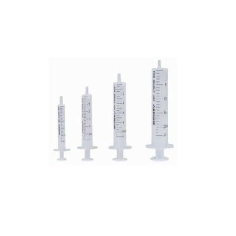 Jeringas desechables veterinarias