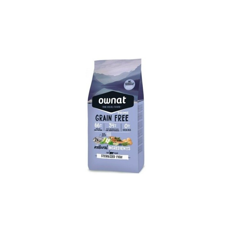 Ownat Grain Free Prime Sterilized Fish Gatos