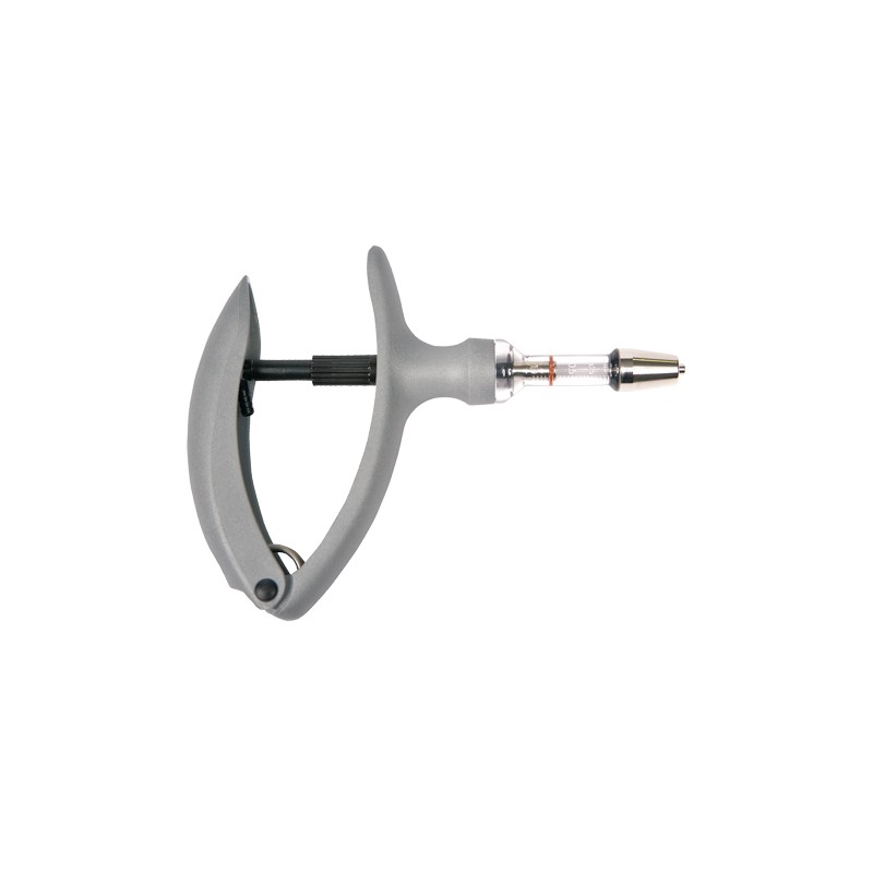 Jeringa veterinaria con tubo de ascensión