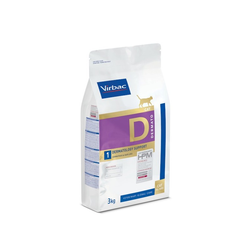 Virbac Dermatology Support Cat. Pienso dermatológico