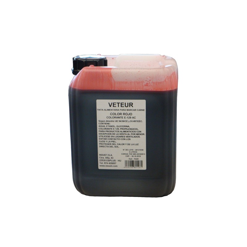 Tinta alimentaria ganado Veteur