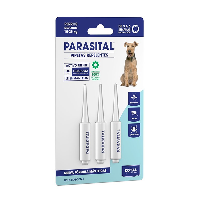 Parasital pipetas antiparasitarias perros medianos