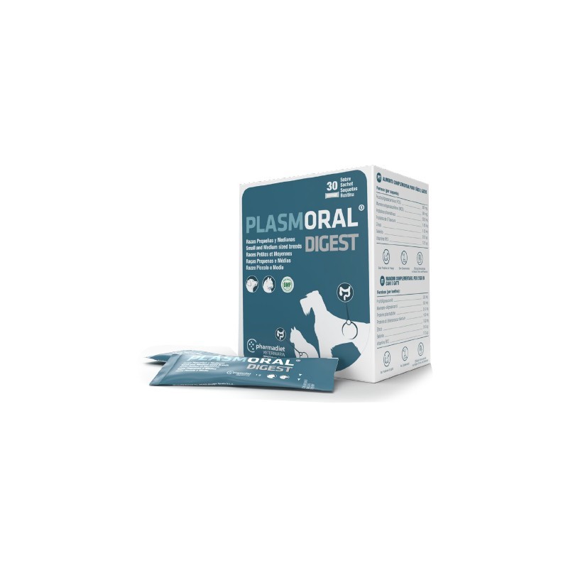 Plasmoral Digest reconstituyente digestivo perros y gatos