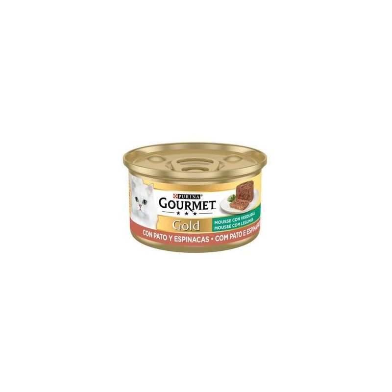 Purina Gourmet Gold Mousse Con Pato y Espinacas