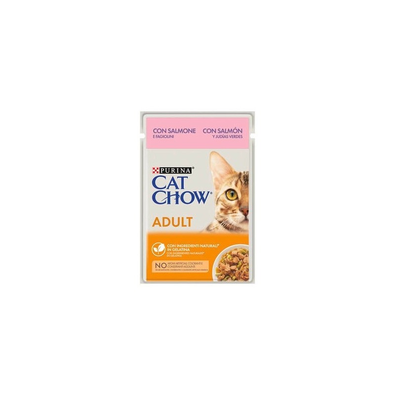 Comida húmeda Purina Cat Chow Adulto con Salmón Gatos