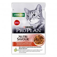 Purina Pro Plan Gato Esterilizado con Buey en salsa