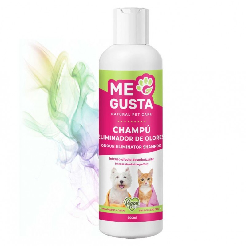 Champú Eliminador de olores Perros y Gatos Megusta