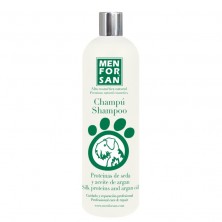 Champú para Perros con Proteínas de Seda y Aceite de Argán Menforsan