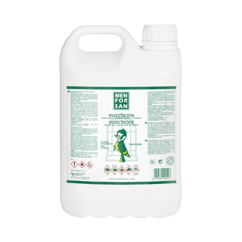 Insecticida para el Entorno de Aves con Tetrametrina y Permetrina Menforsan