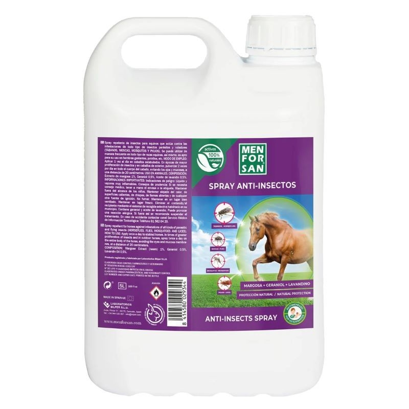 Spray Anti-insectos Equino Menforsan 5 litros