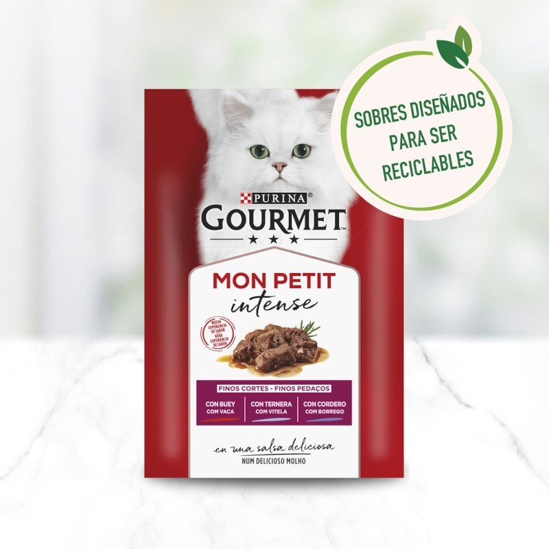 Purina Gourmet Mon Petit Selección de Carnes Gatos 1 unidad