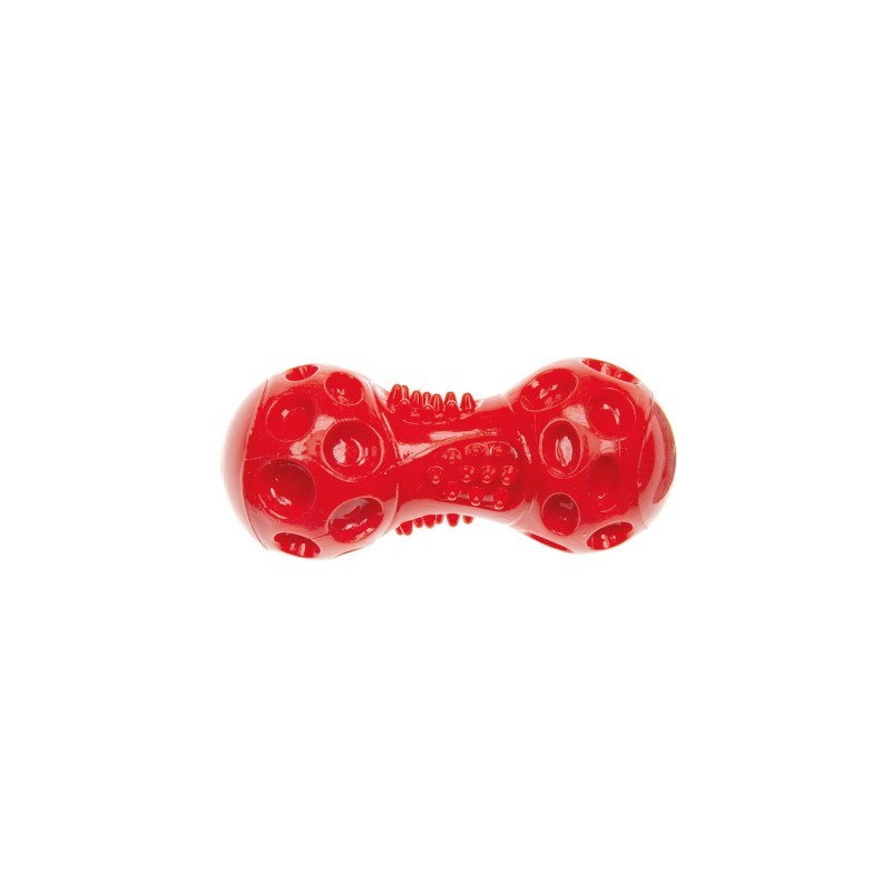 Hueso de goma TPR Imac rojo 11,6 cm