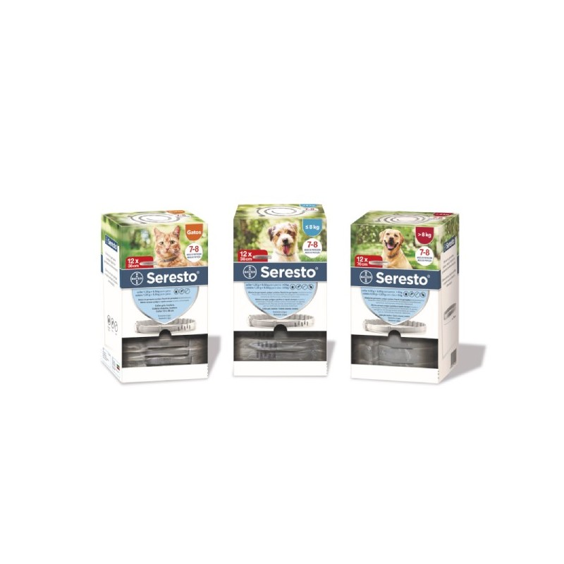 Pack de 12 Collar Seresto Antiparasitario