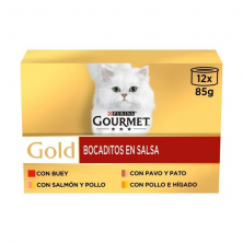 Purina Gourmet Gold Bocaditos en Salsa Pack Surtido Gatos