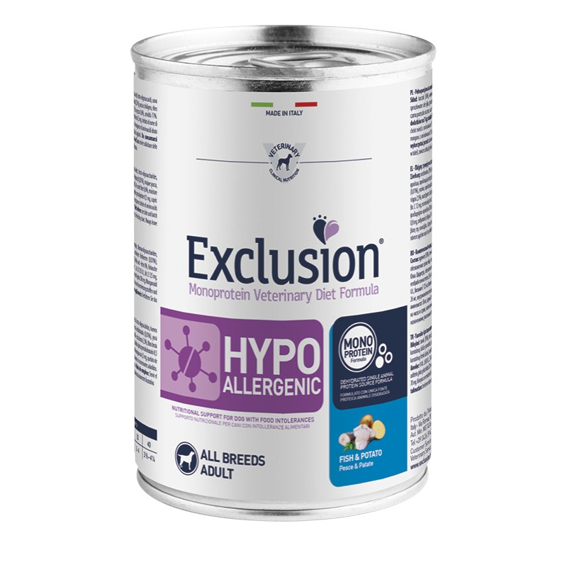 Exclusion Hypoallergenic Fish and Potato para perros