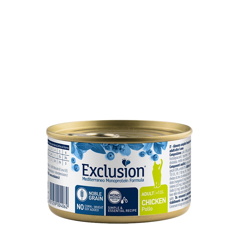 Exclusion Adut Chicken 85 gr para gatos