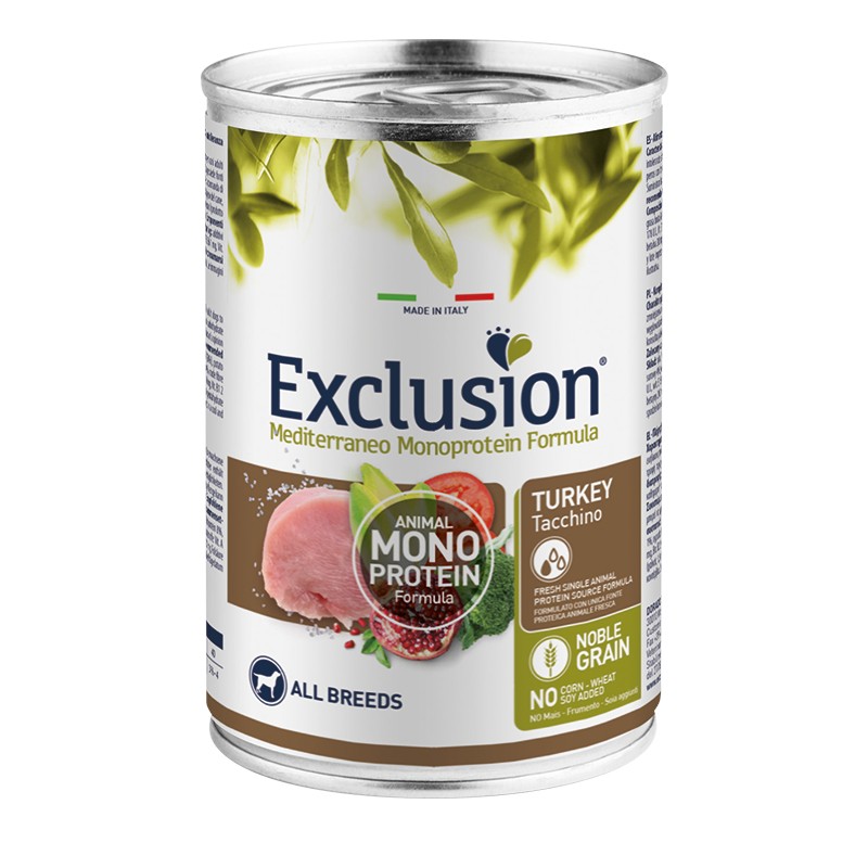 Exclusion Adult Turkey 400 gr para perros