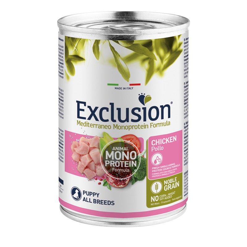 Exclusion Puppy Chicken 400 gr para perro