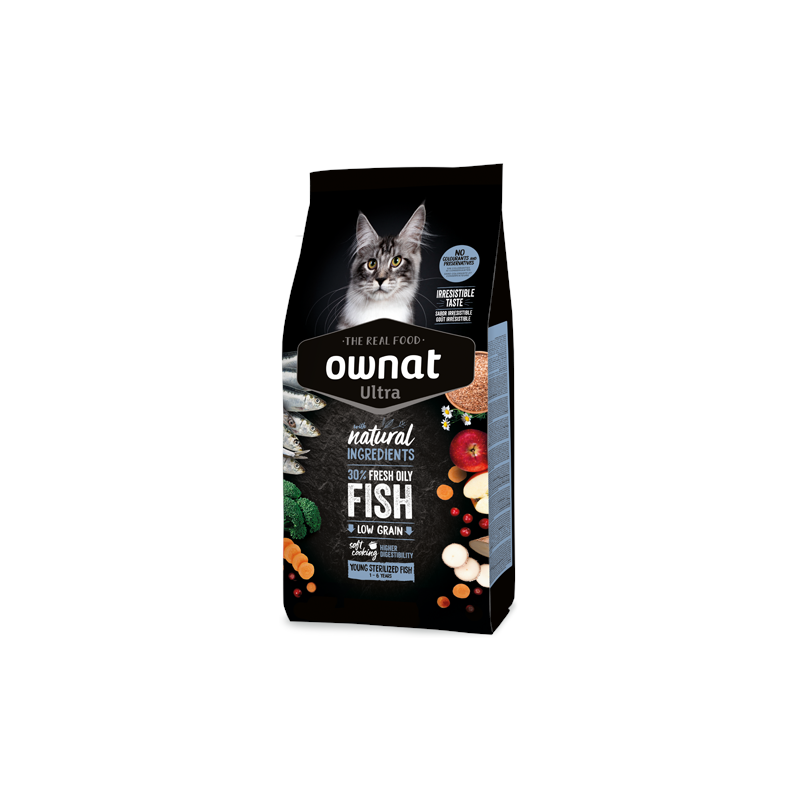Ownat Ultra Cat Young Sterilized Fish pienso seco