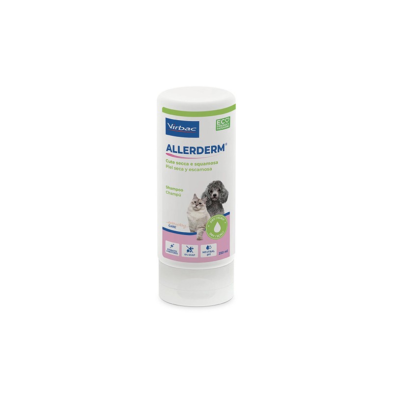 Champú para pieles secas y escamosas de perros y gatos 250 ml