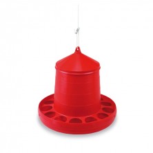 Tolva Plástico Aves 12 kgs (Rojo)