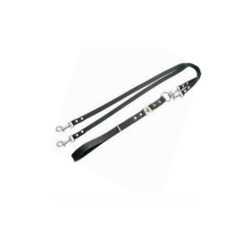 Correa doble para perros de cuero