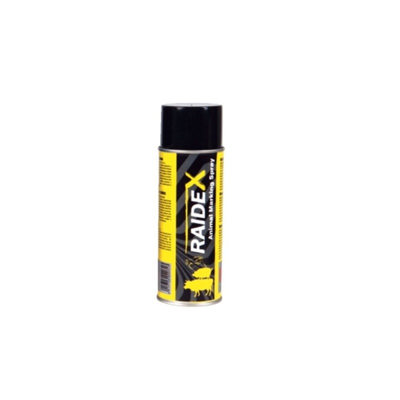Spray Raidex amarillo para bovinos y porcinos